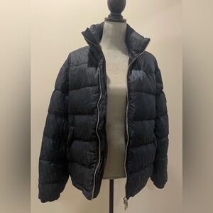 Dior Oblique Down Jacket Navy Blue Technical Jacquard Men’s